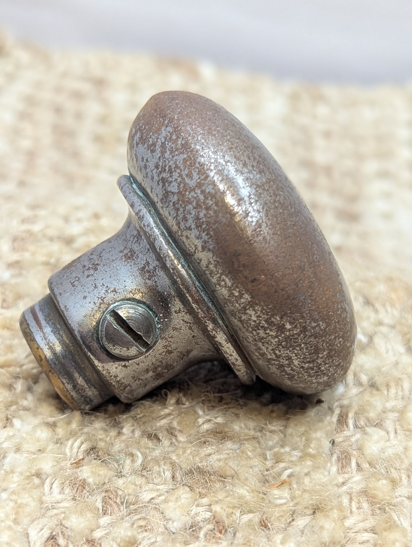 2" Antique Steel Door Knob