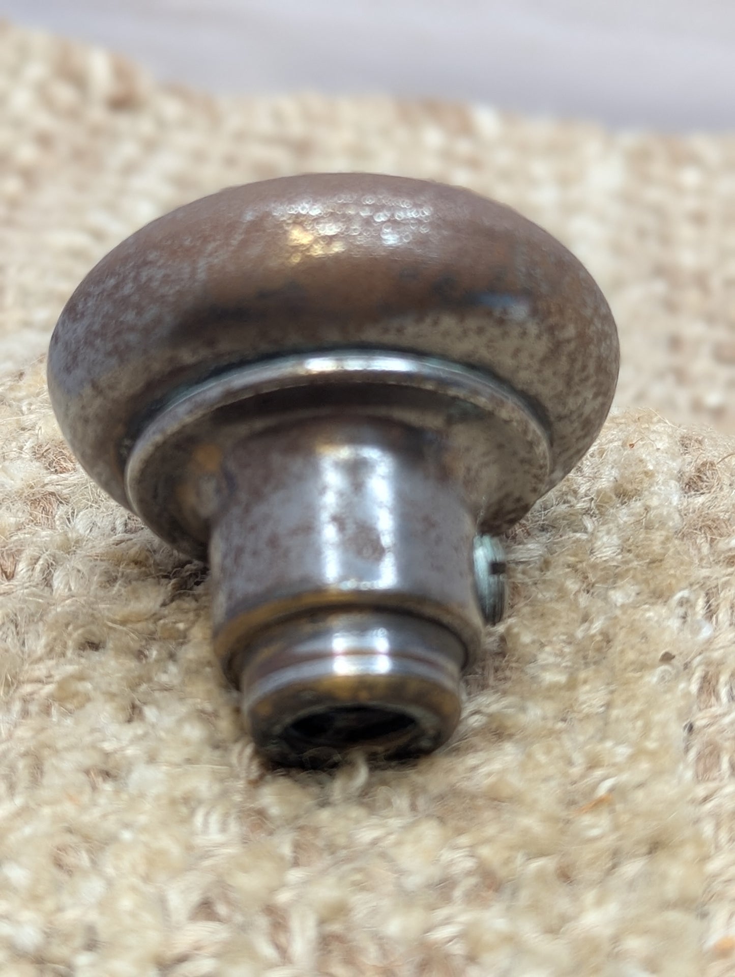 2" Antique Steel Door Knob