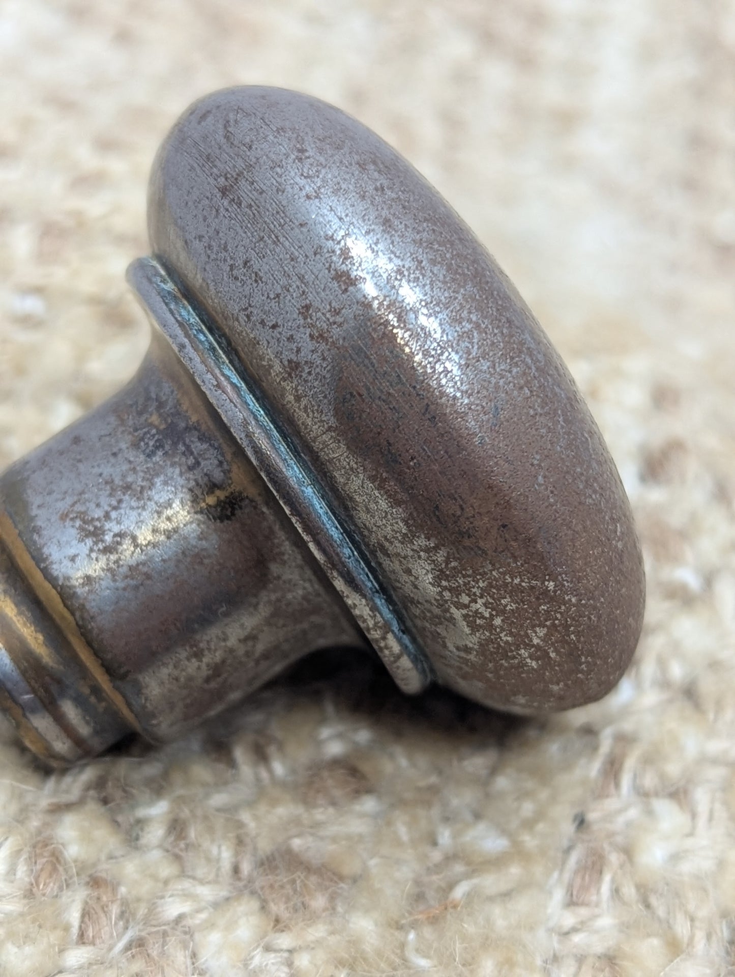 2" Antique Steel Door Knob