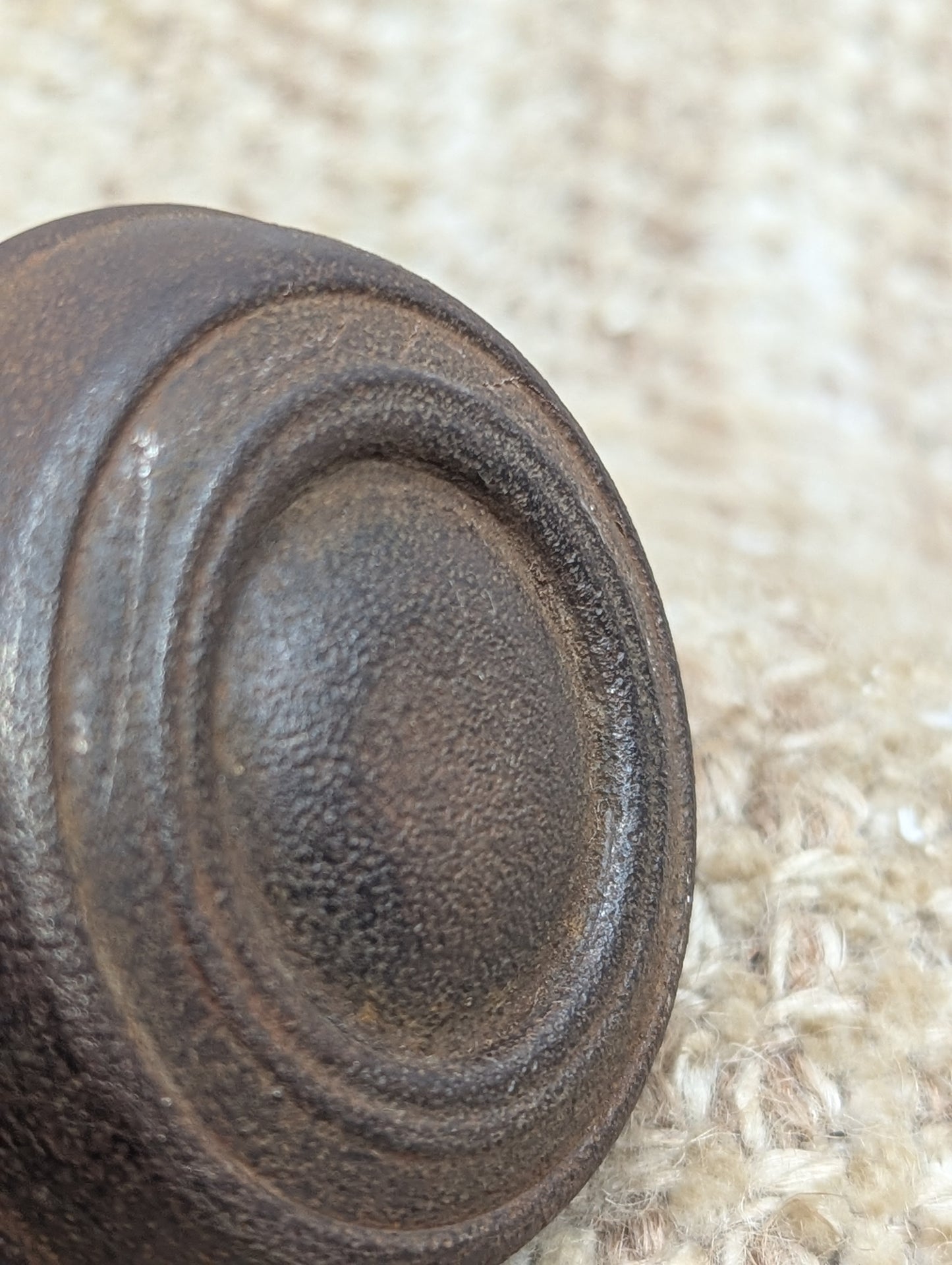 2 1/4" Antique Steel Door Knob