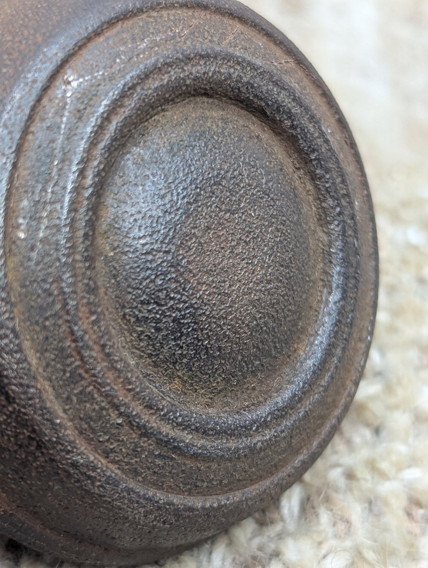 2 1/4" Antique Steel Door Knob