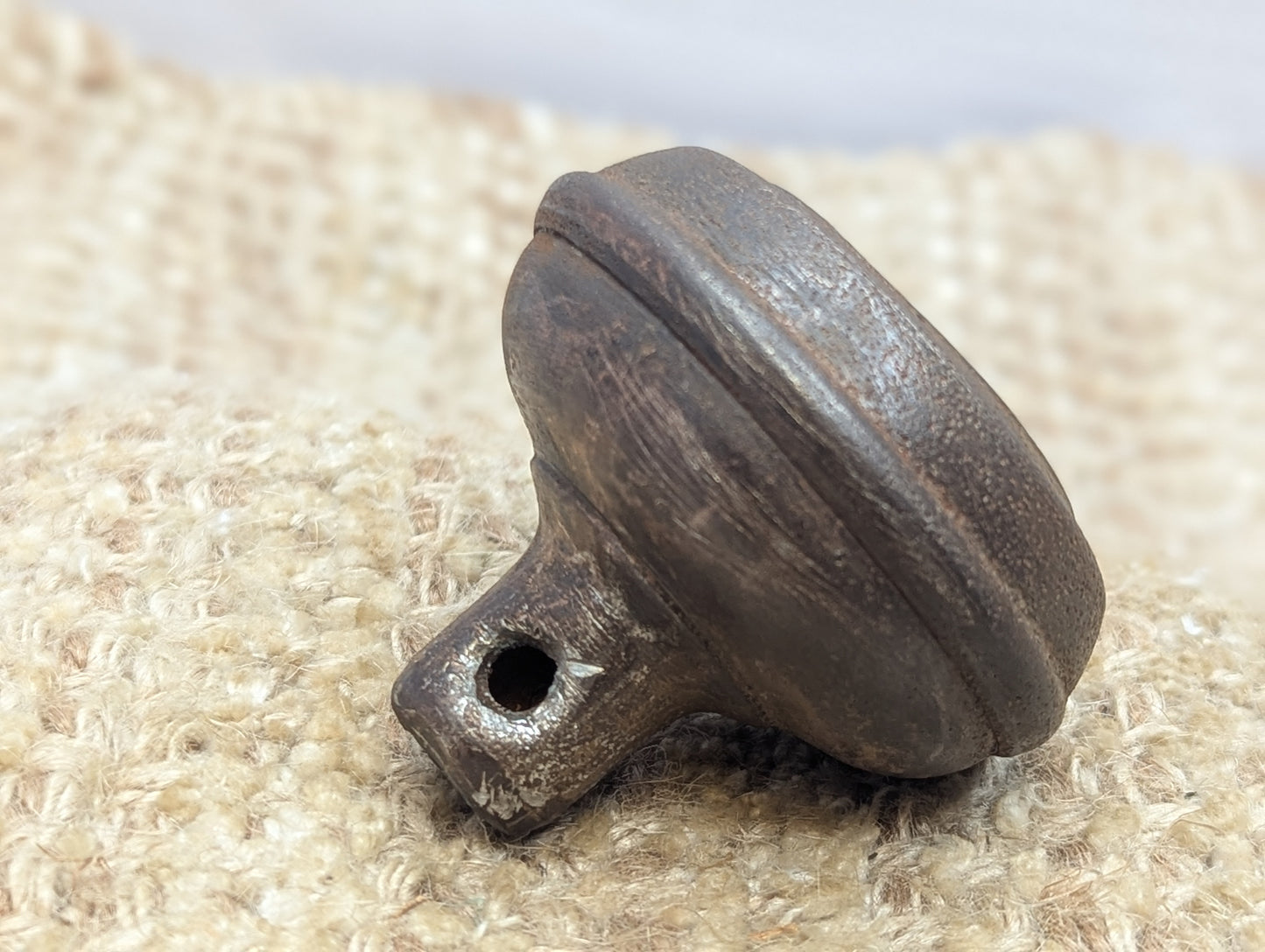 2 1/4" Antique Steel Door Knob