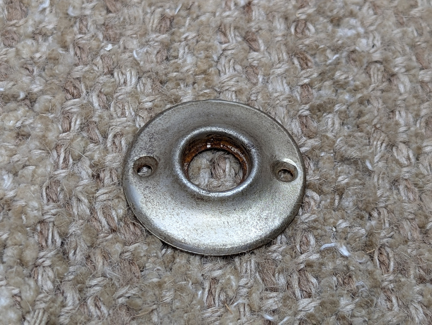 1 3/4" Nickel Plated Stamped Steel Rosette Escutcheon For Door Knob