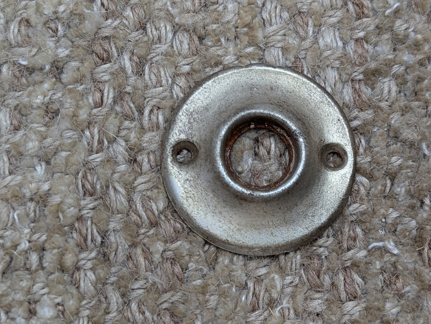 1 3/4" Nickel Plated Stamped Steel Rosette Escutcheon For Door Knob