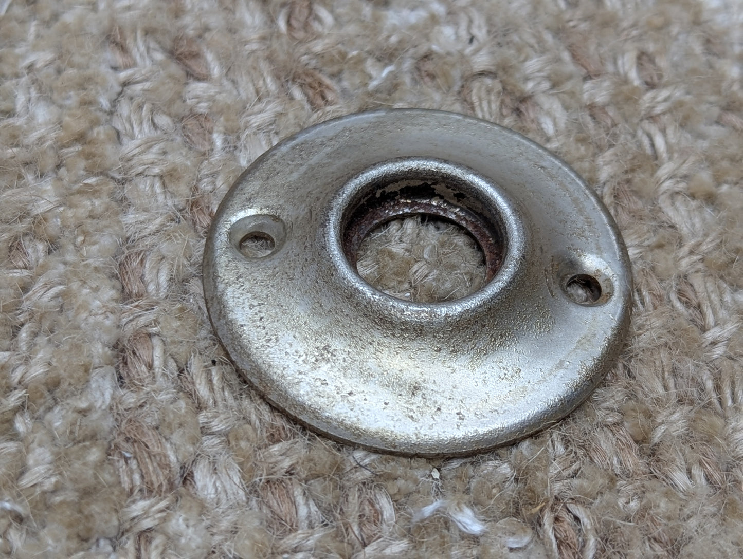 1 3/4" Nickel Plated Stamped Steel Rosette Escutcheon For Door Knob