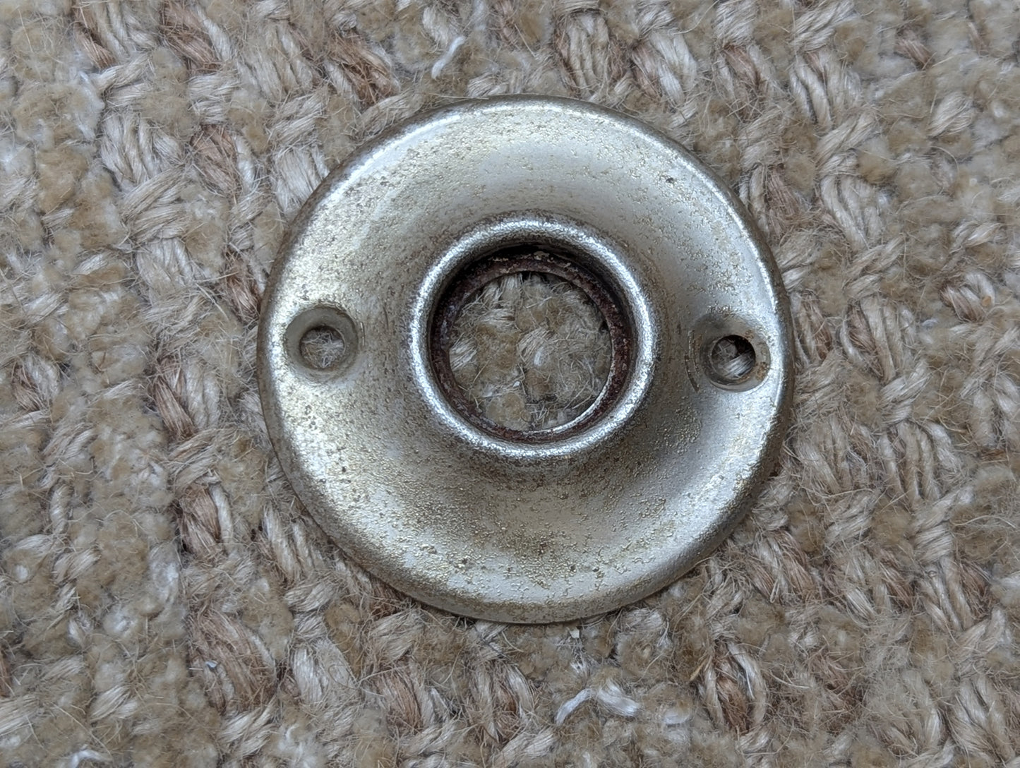1 3/4" Nickel Plated Stamped Steel Rosette Escutcheon For Door Knob