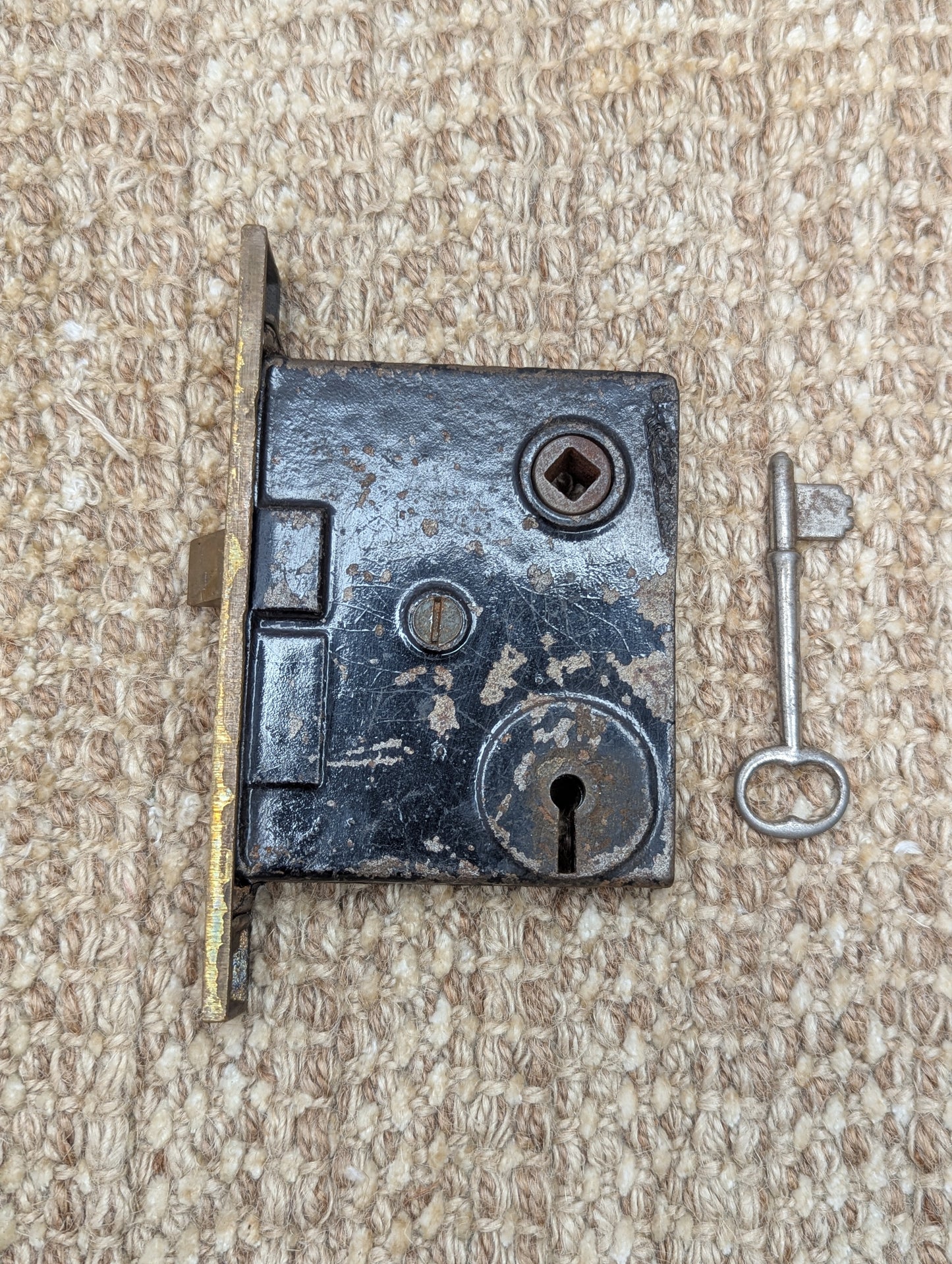 Antique Interior Mortise Lock Door Hardware With Key