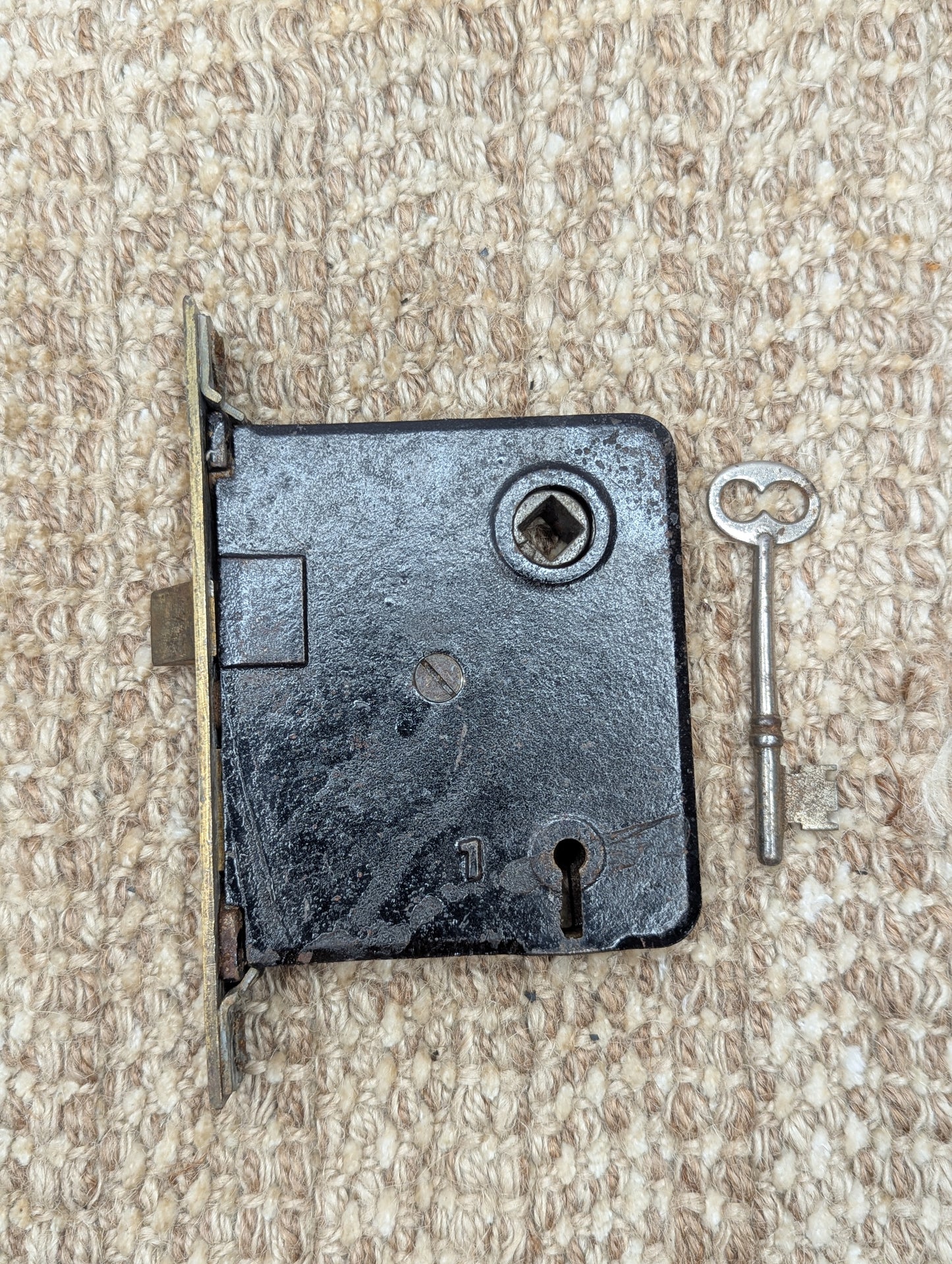 Antique Interior Mortise Lock Door Hardware With Key