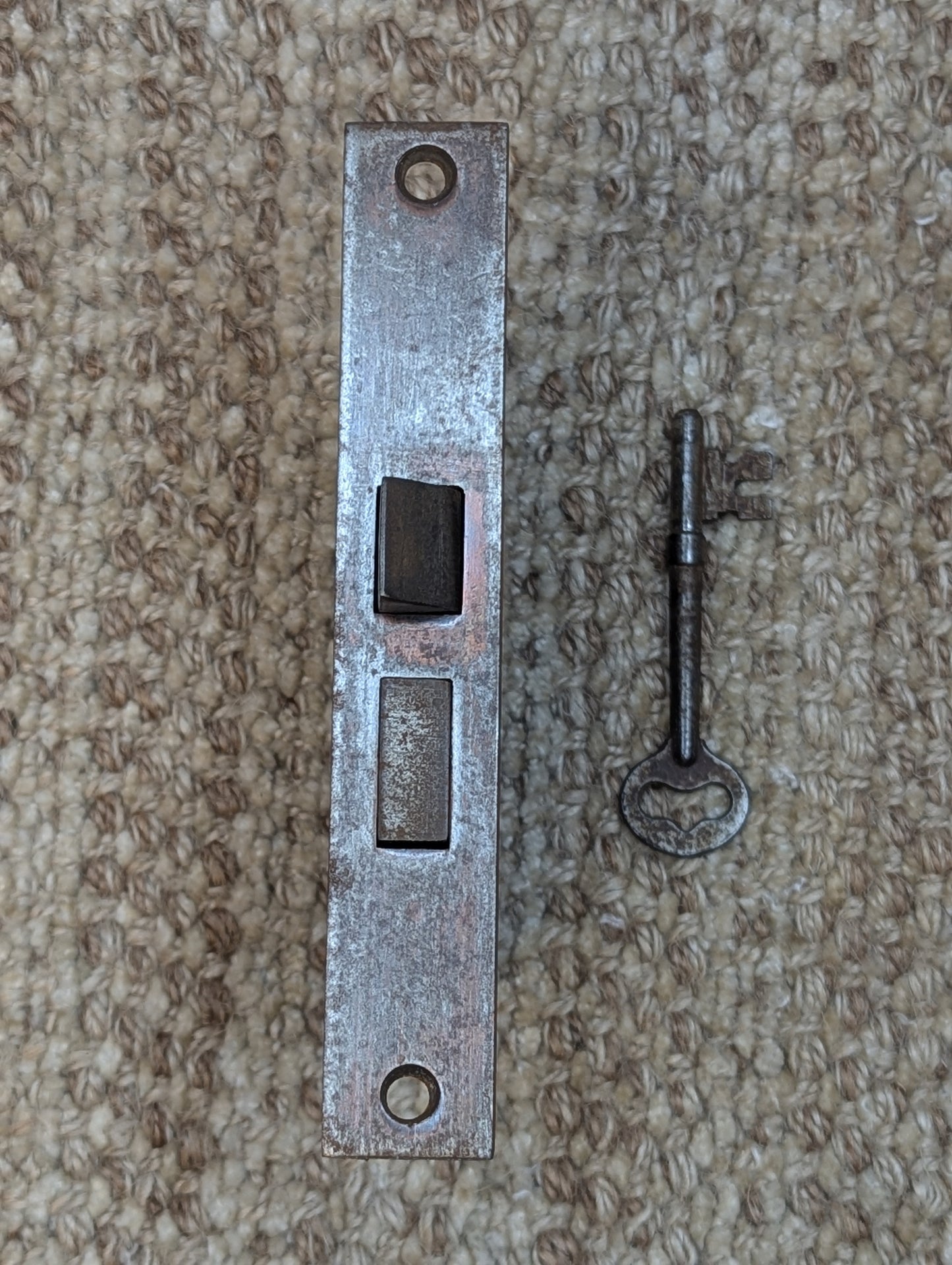 Antique Norwalk Interior Mortise Lock Door Hardware #9420 N-3 With Key