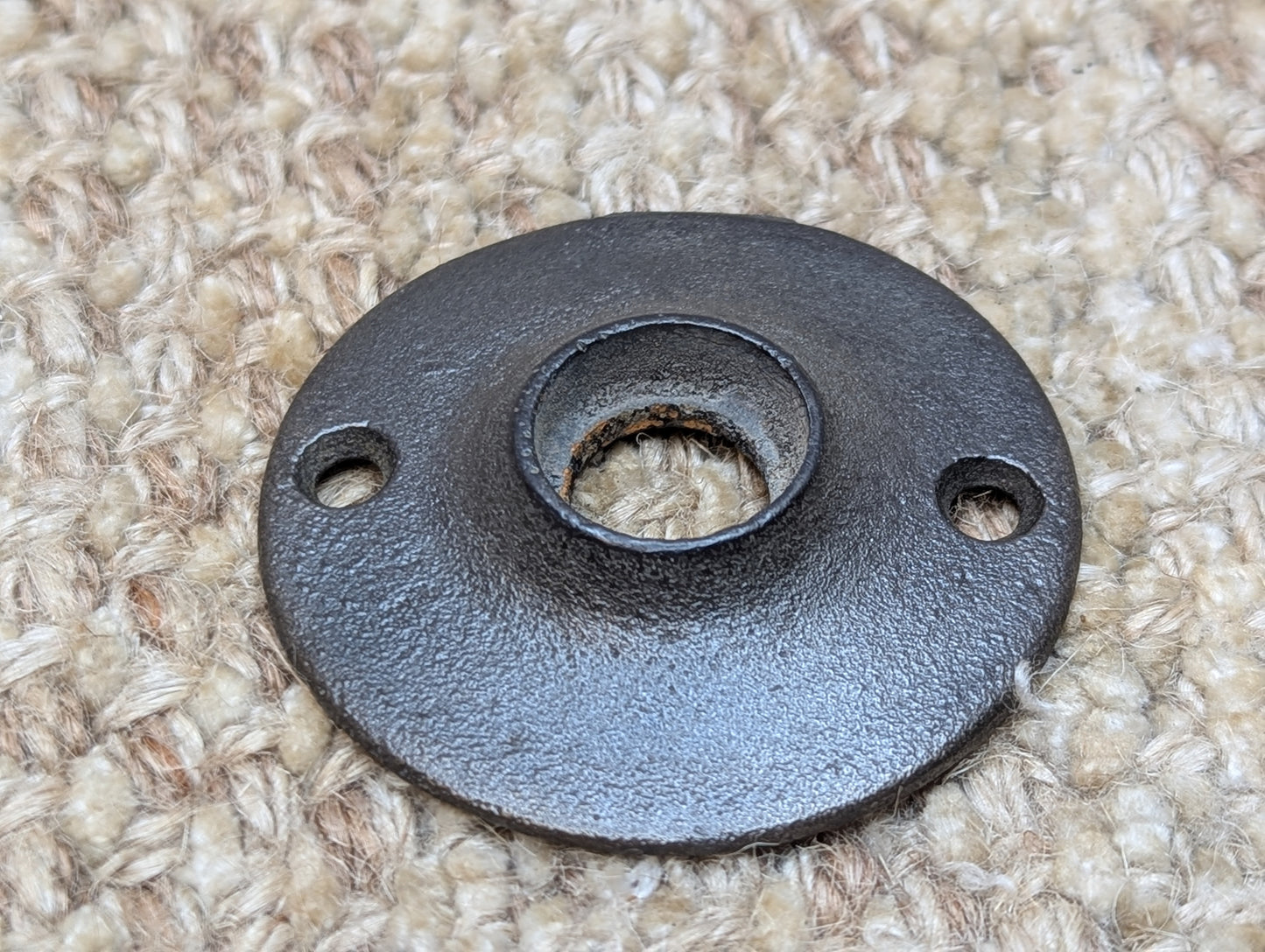 1 15/16" Antique Cast Iron Rosette Escutcheon For Door Knob
