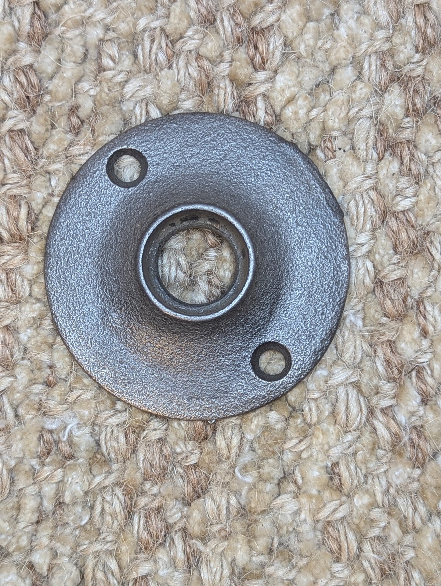 1 15/16" Antique Cast Iron Rosette Escutcheon For Door Knob