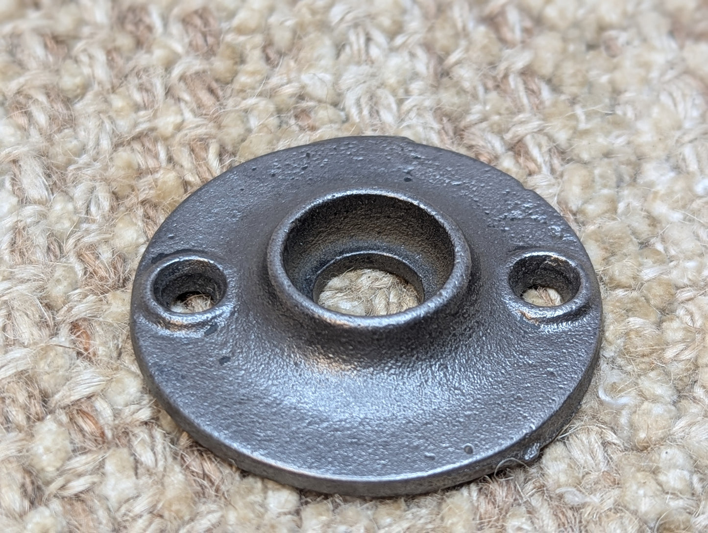 1 15/16" Antique Cast Iron Rosette Escutcheon For Door Knob