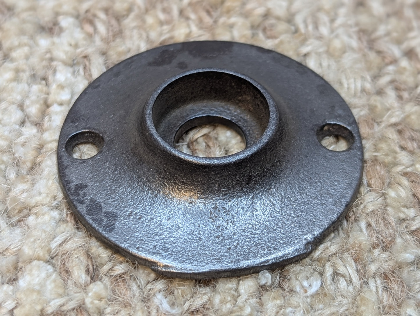1 7/8" Antique Cast Iron Rosette Escutcheon For Door Knob