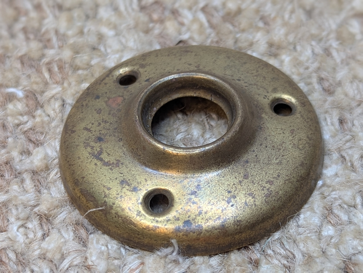 2" Antique Brass Rosette Escutcheon For Door Knob
