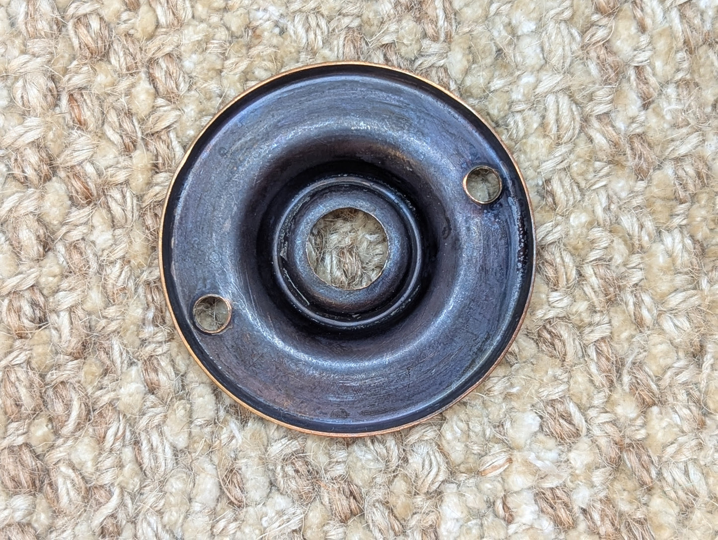 2" Antique Brass Rosette Escutcheon For Door Knob