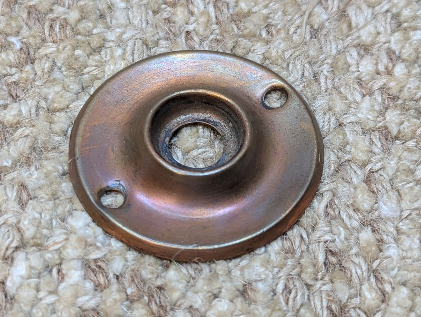 2" Antique Brass Rosette Escutcheon For Door Knob