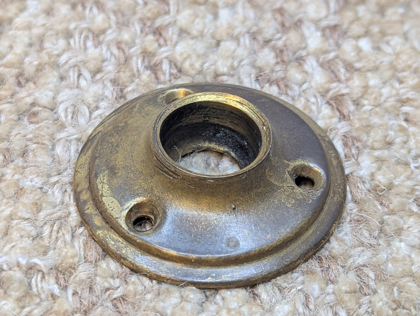 2" Antique Brass Rosette Escutcheon For Door Knob