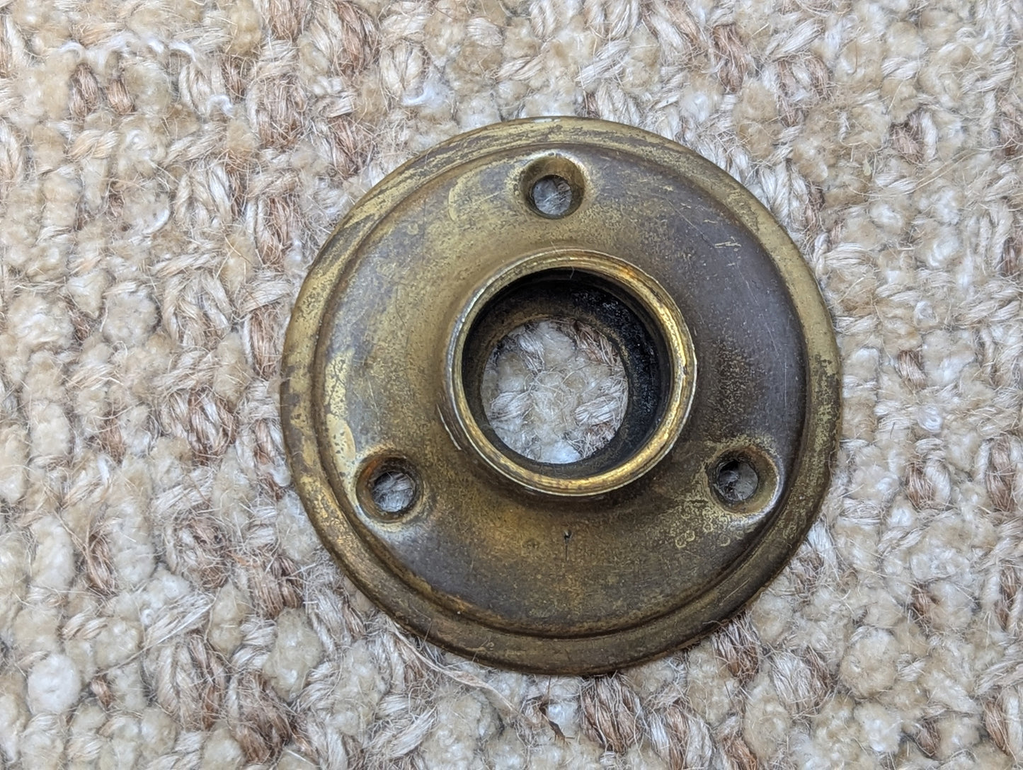 2" Antique Brass Rosette Escutcheon For Door Knob