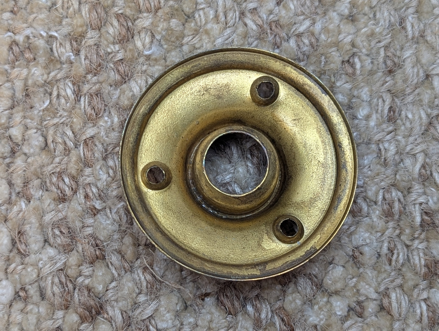 2" Antique Brass Rosette Escutcheon For Door Knob
