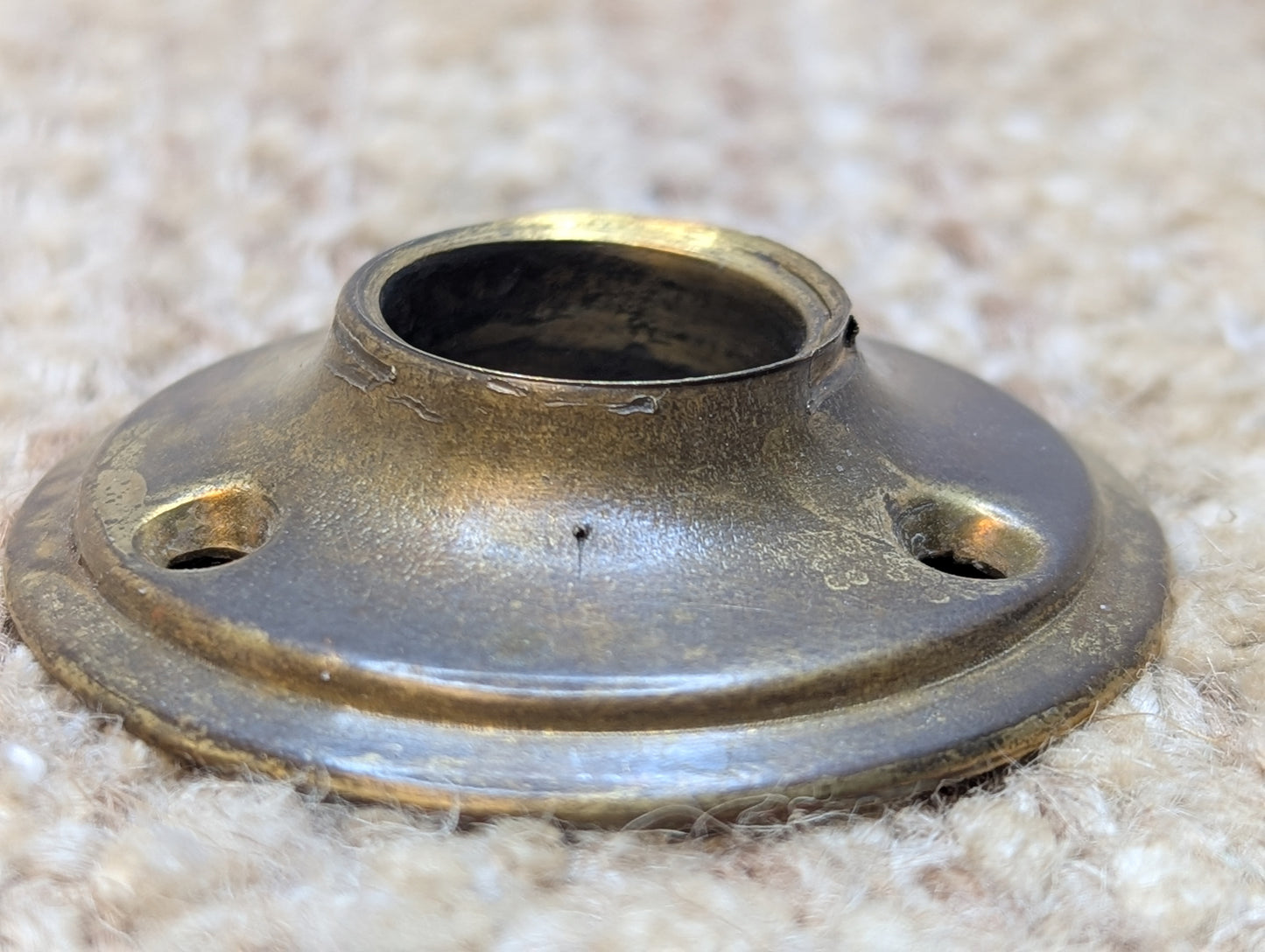 2" Antique Brass Rosette Escutcheon For Door Knob