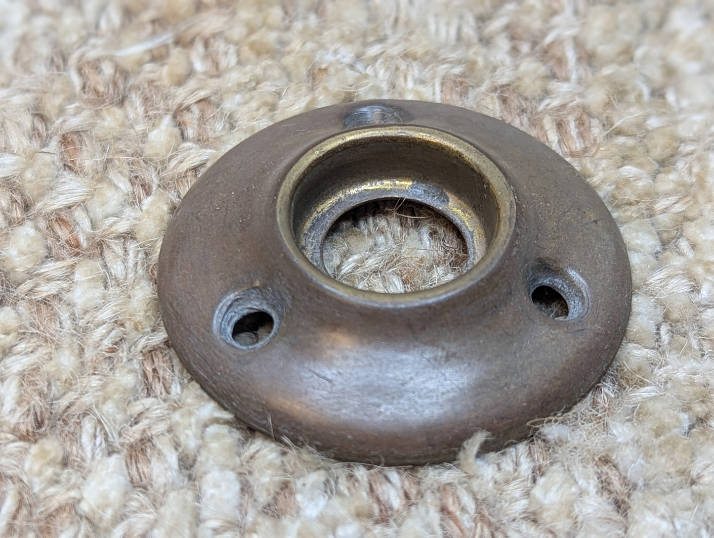 1 3/4" Antique Brass Rosette Escutcheon For Door Knob