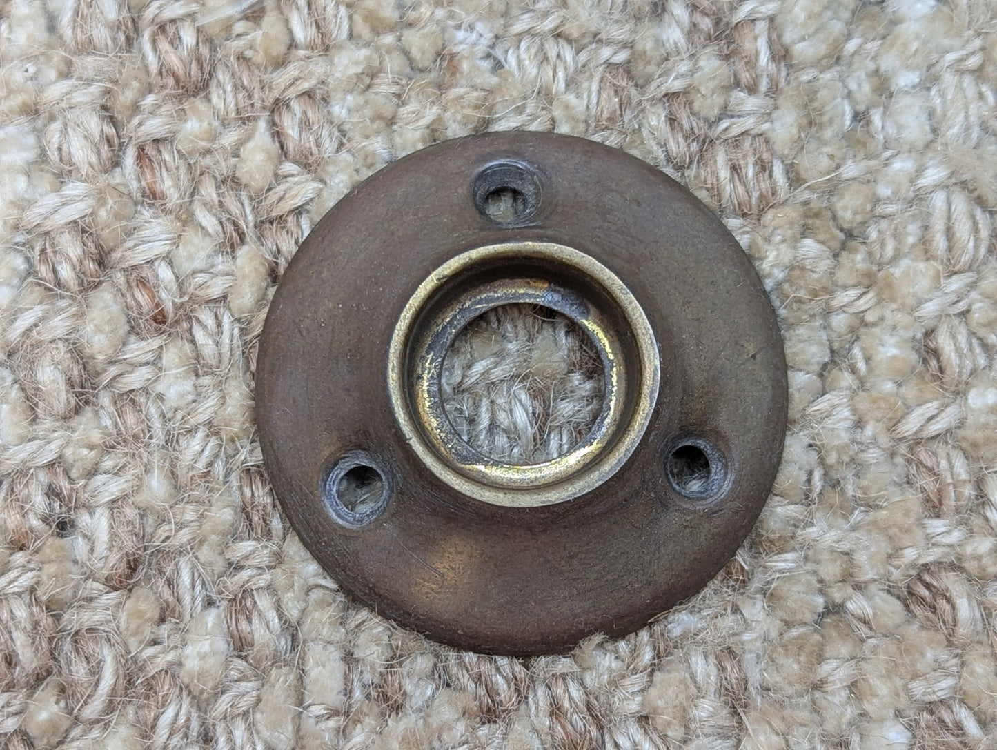 1 3/4" Antique Brass Rosette Escutcheon For Door Knob