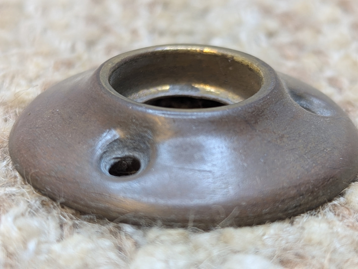 1 3/4" Antique Brass Rosette Escutcheon For Door Knob