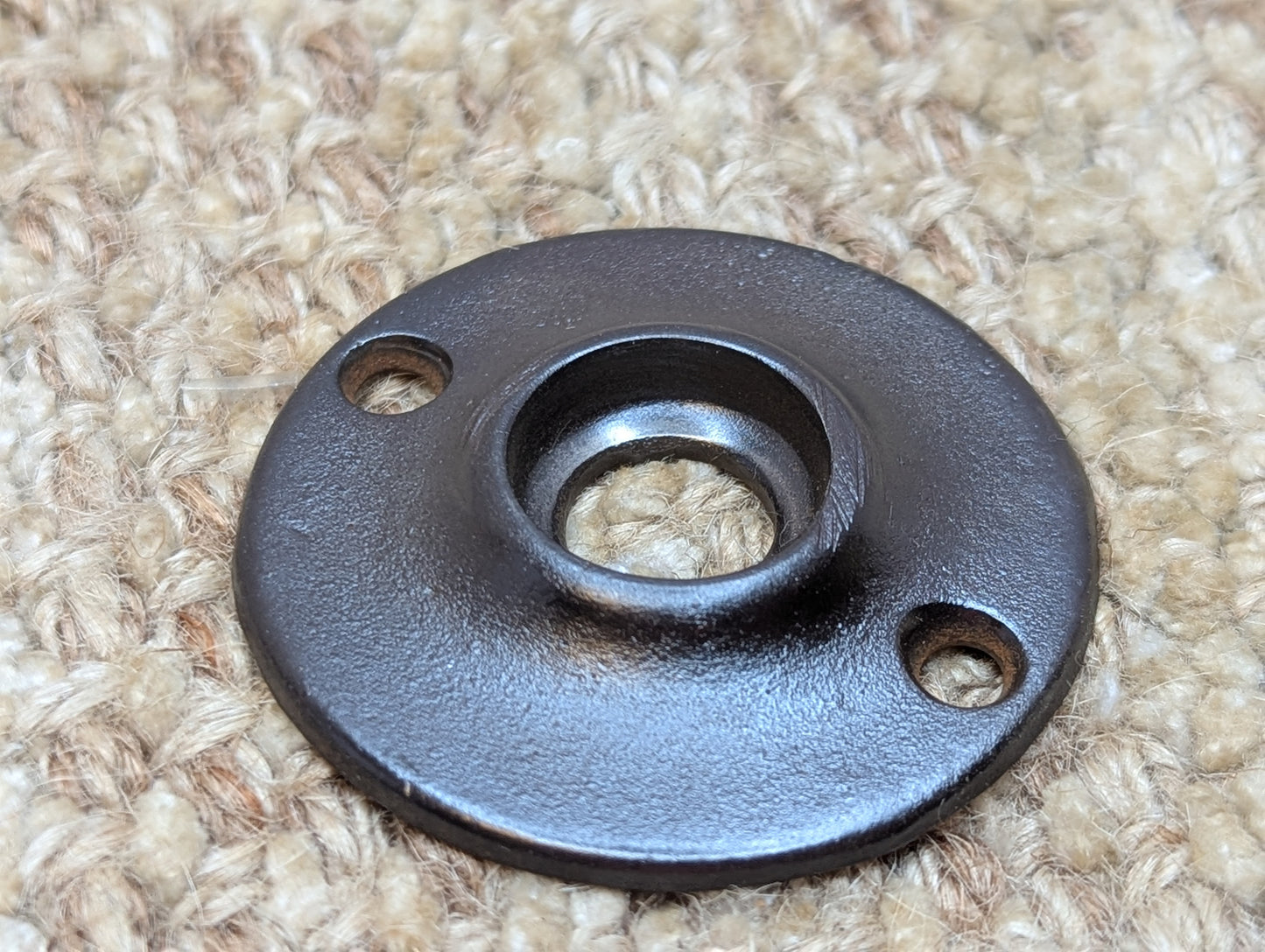 1 15/16" Antique Cast Iron Rosette Escutcheon For Door Knob