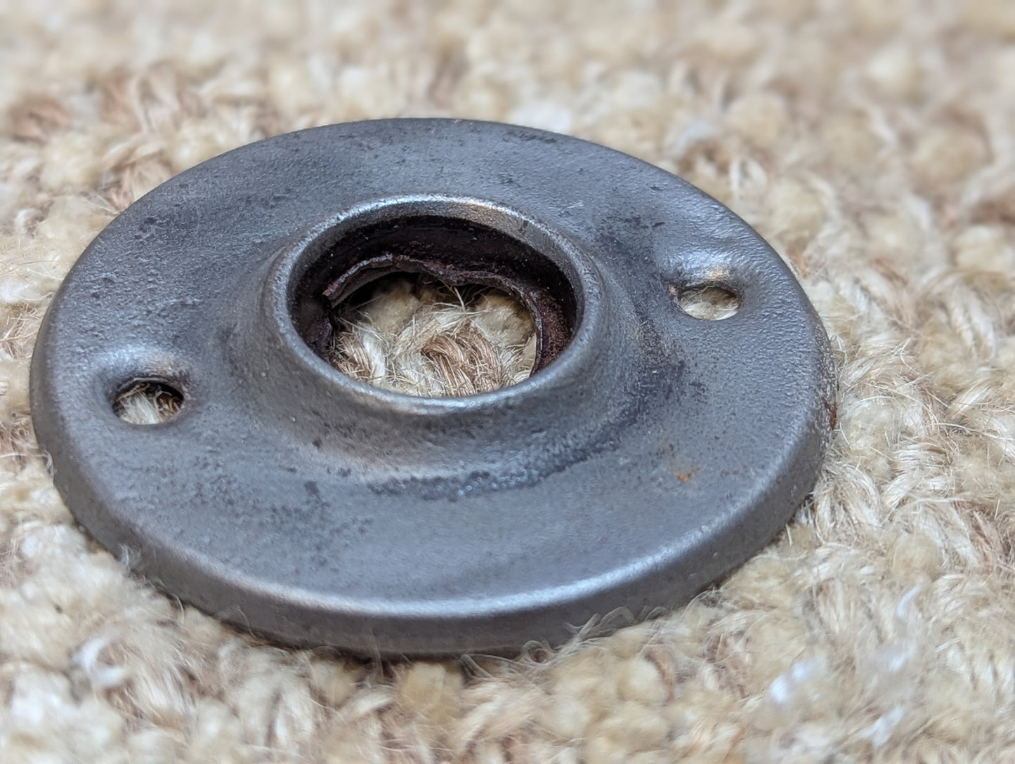 1 7/8" Antique Steel Rosette Escutcheon For Door Knob