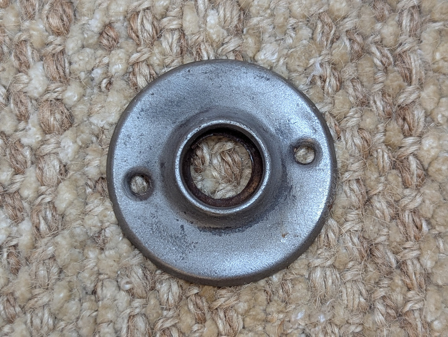 1 7/8" Antique Steel Rosette Escutcheon For Door Knob