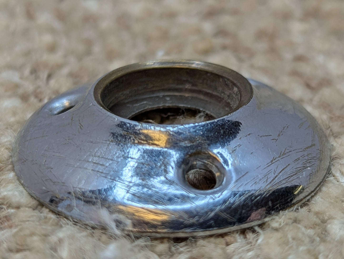 1 3/4" Antique Rosette Escutcheon For Door Knob