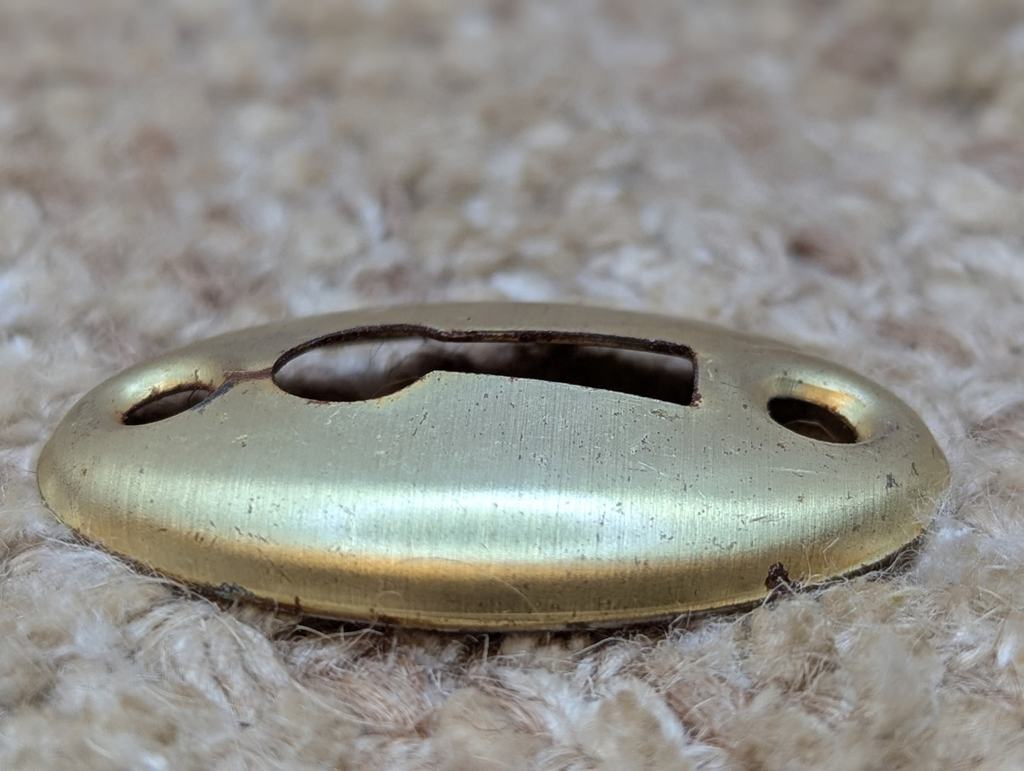 Antique Brass Plated Steel Key Hole Cover Escutcheon