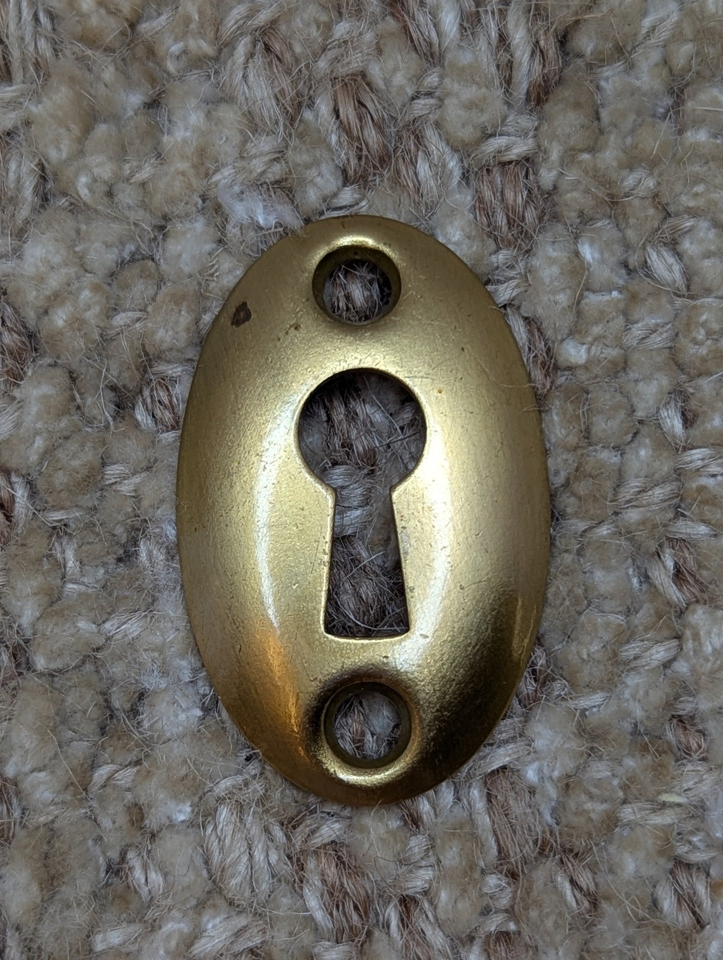 Antique Brass Plated Steel Key Hole Cover Escutcheon
