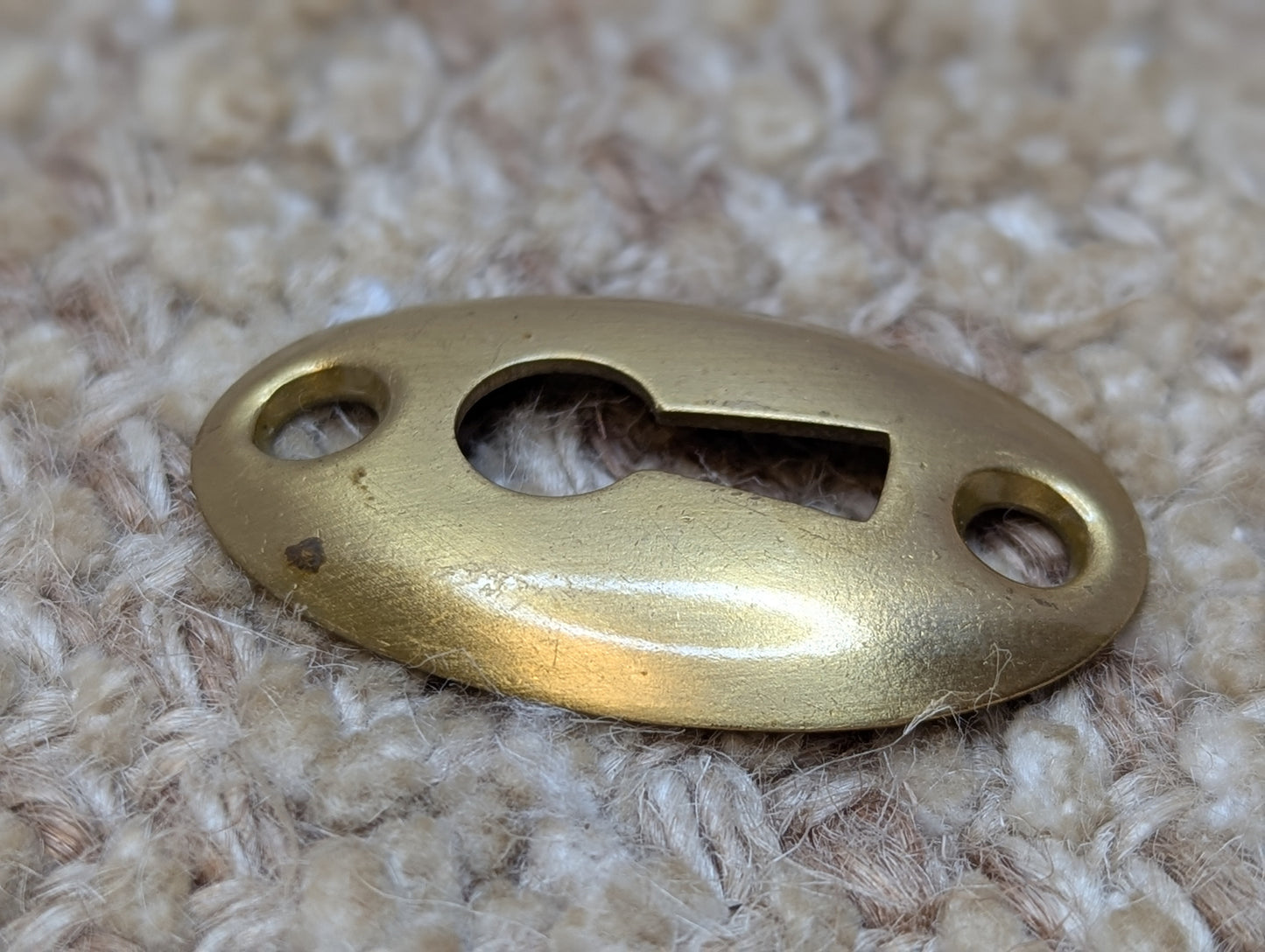 Antique Brass Plated Steel Key Hole Cover Escutcheon