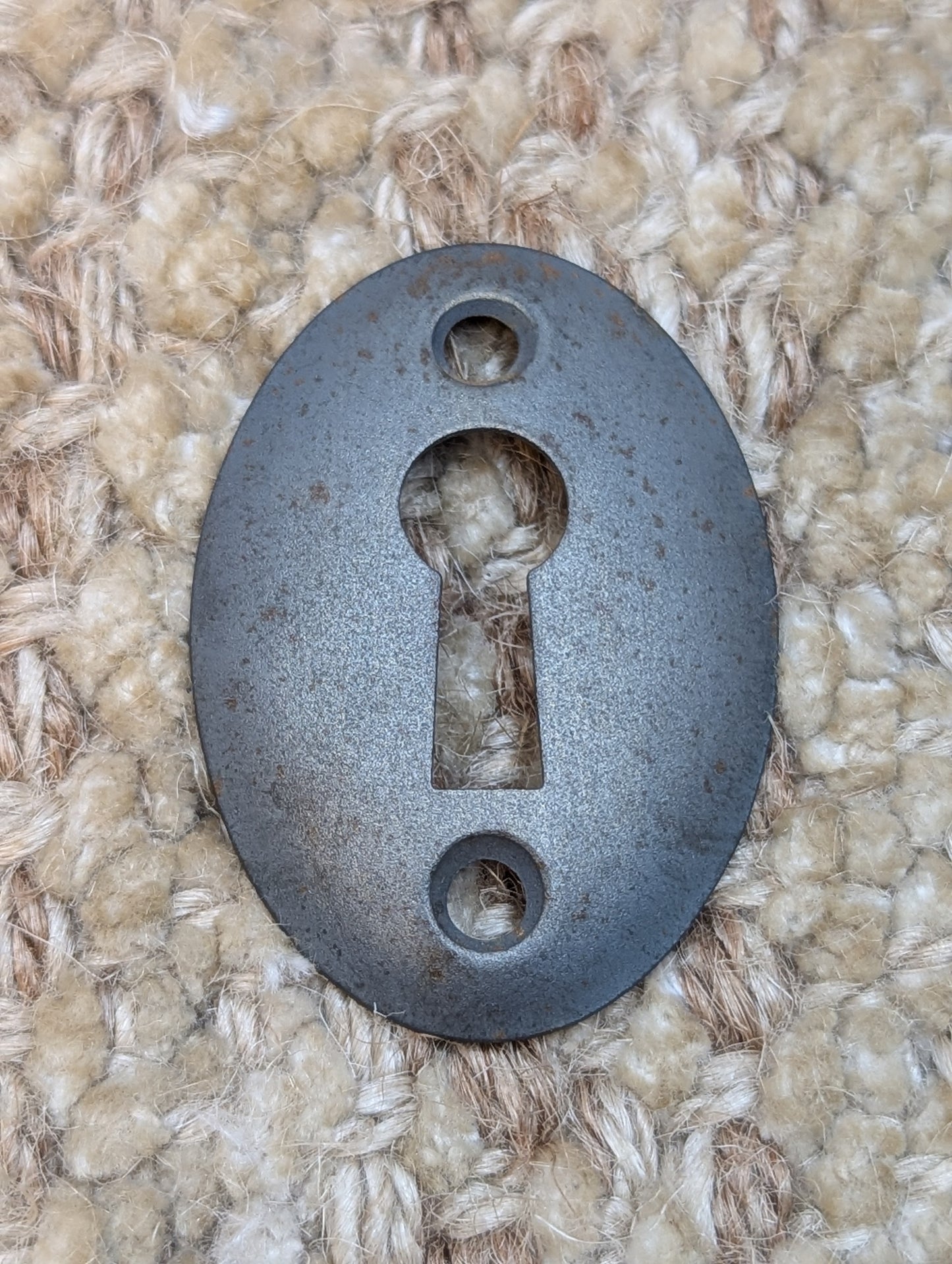 Antique Steel Key Hole Cover Escutcheon
