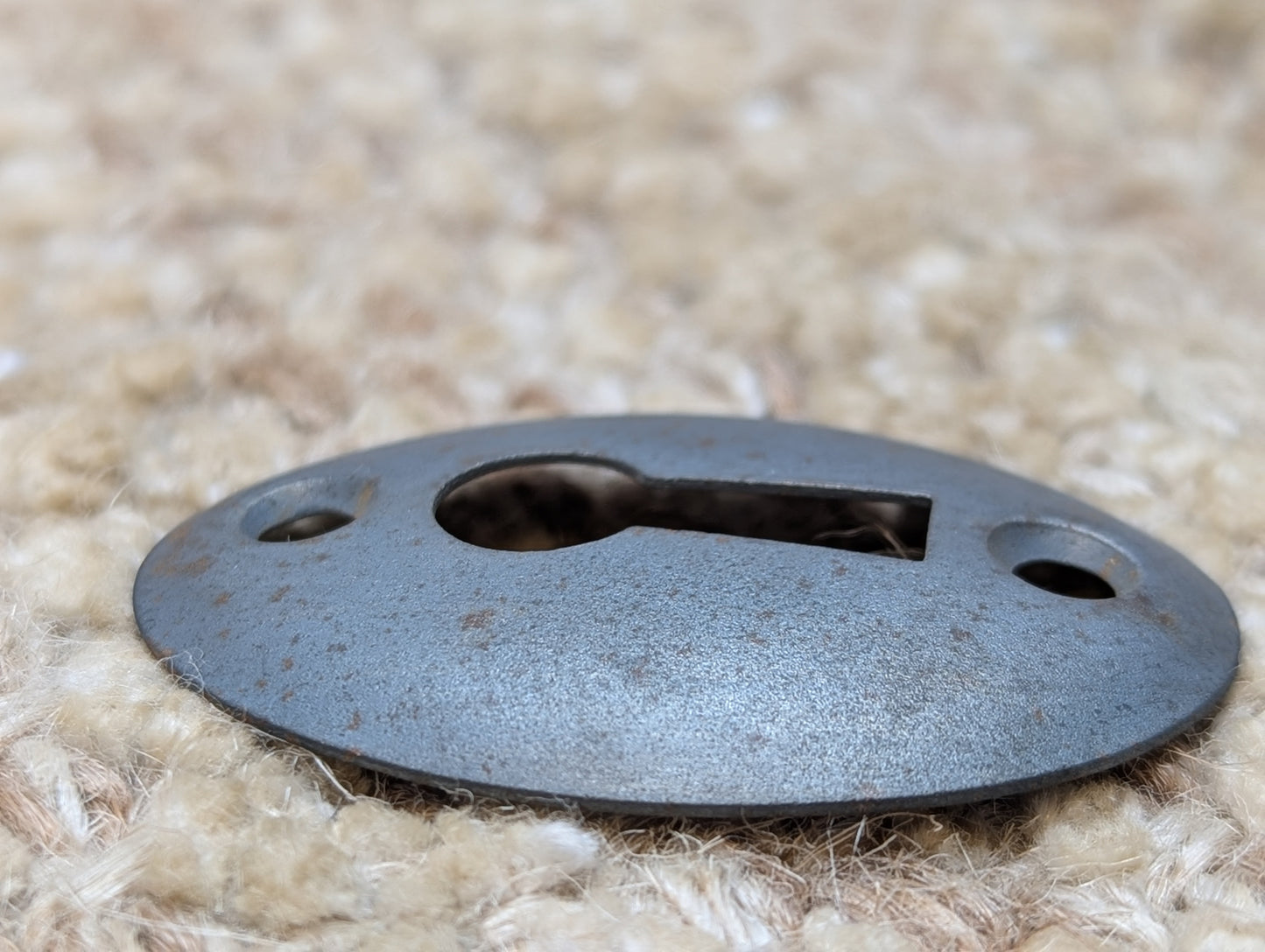 Antique Steel Key Hole Cover Escutcheon