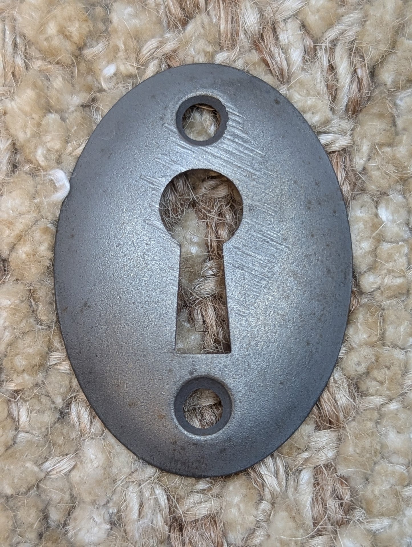 Antique Steel Key Hole Cover Escutcheon