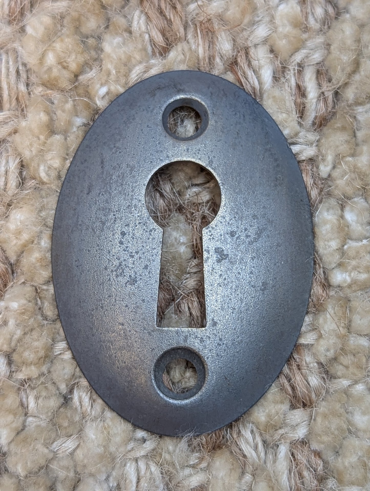 Antique Steel Key Hole Cover Escutcheon