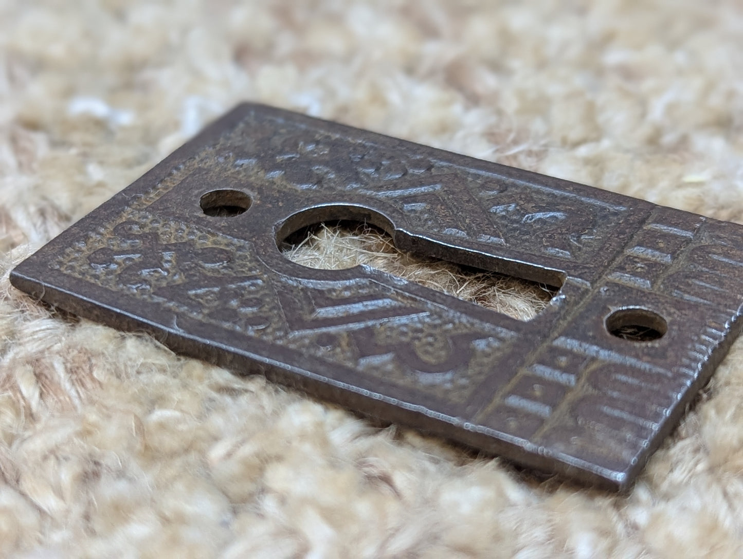 Antique Decorative Steel Key Hole Cover Escutcheon