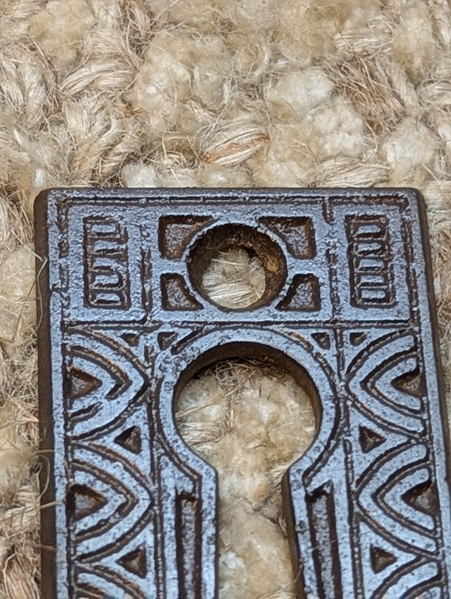 Antique Decorative Steel Key Hole Cover Escutcheon