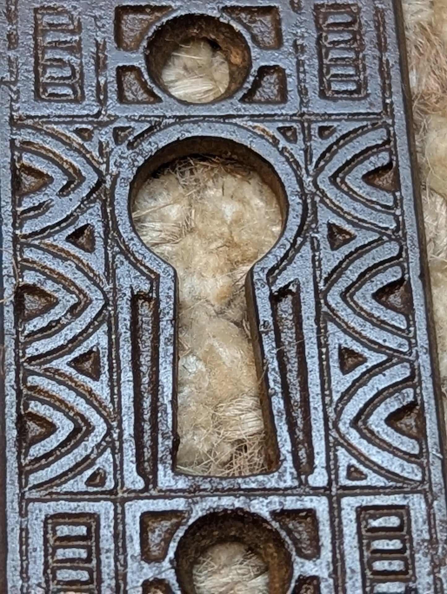Antique Decorative Steel Key Hole Cover Escutcheon