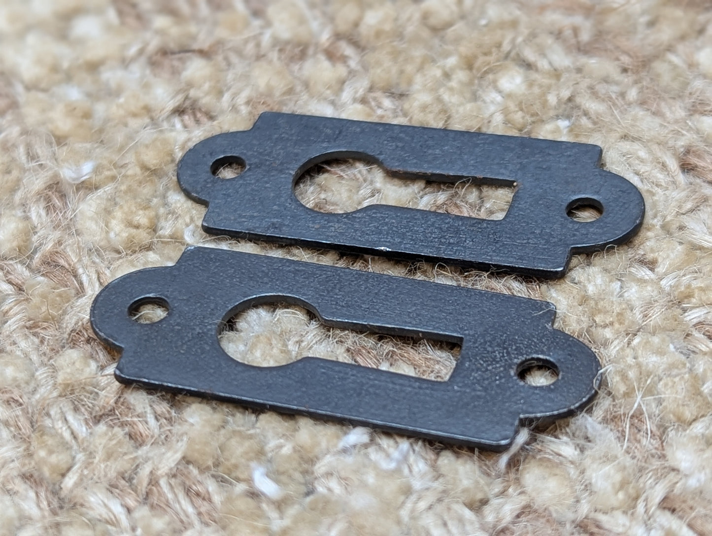 Pair Of Antique Steel Key Hole Cover Escutcheon