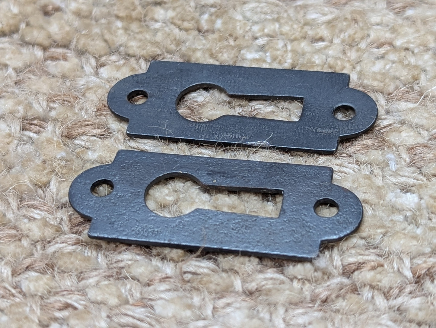 Pair Of Antique Steel Key Hole Cover Escutcheon