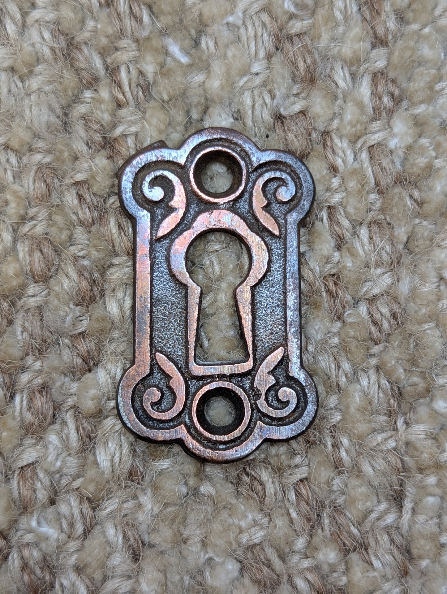 Antique Decorative Steel Key Hole Cover Escutcheon