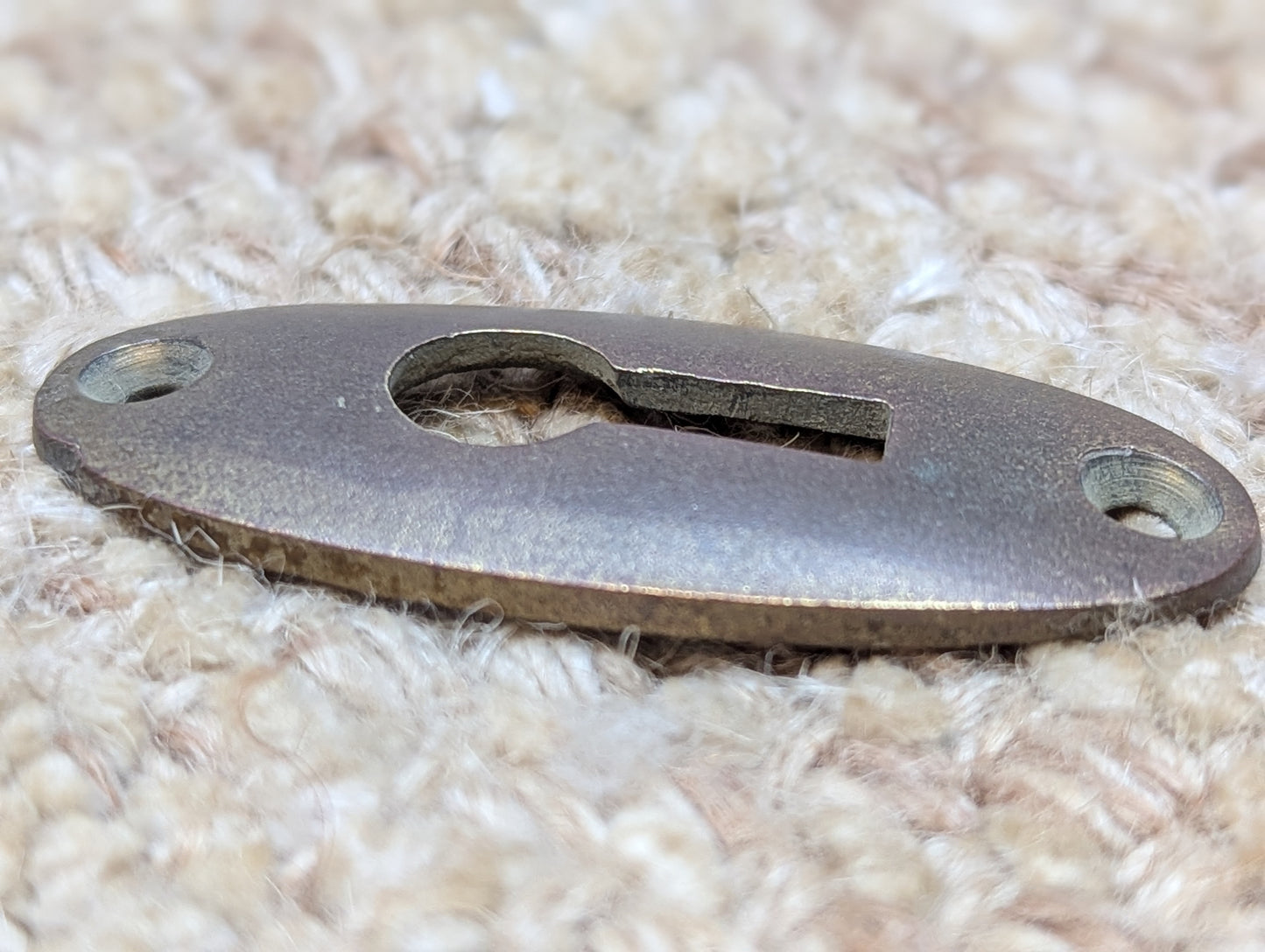 Antique Cast Brass Key Hole Cover Escutcheon