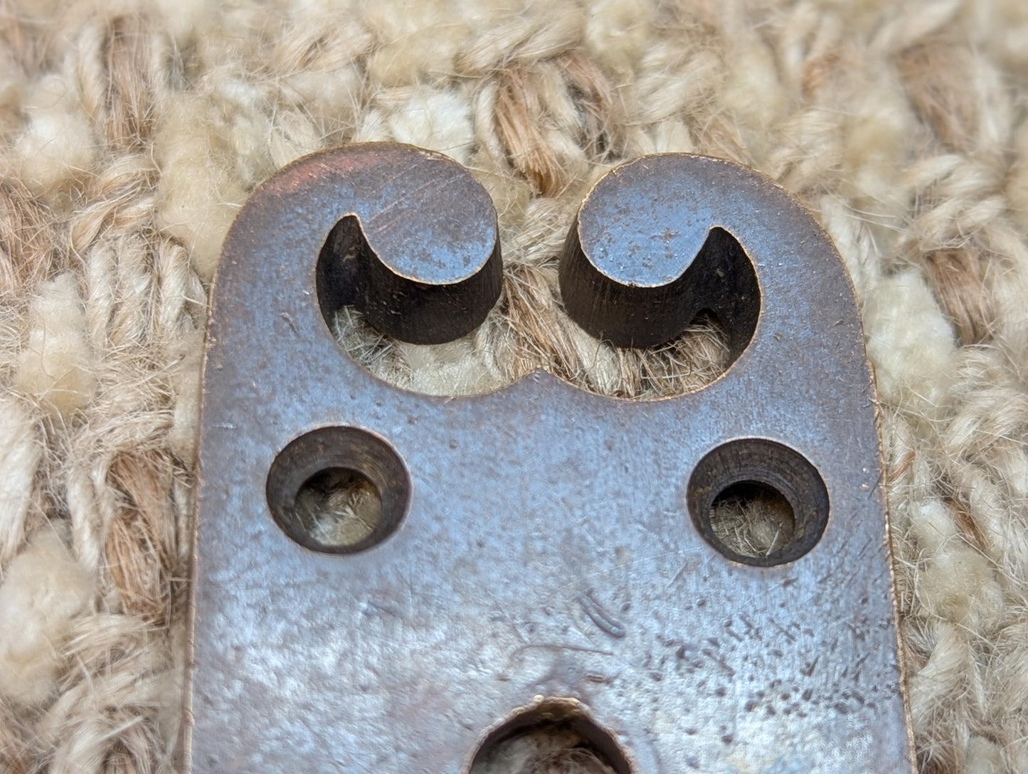 Antique Cast Brass Key Hole Cover Escutcheon