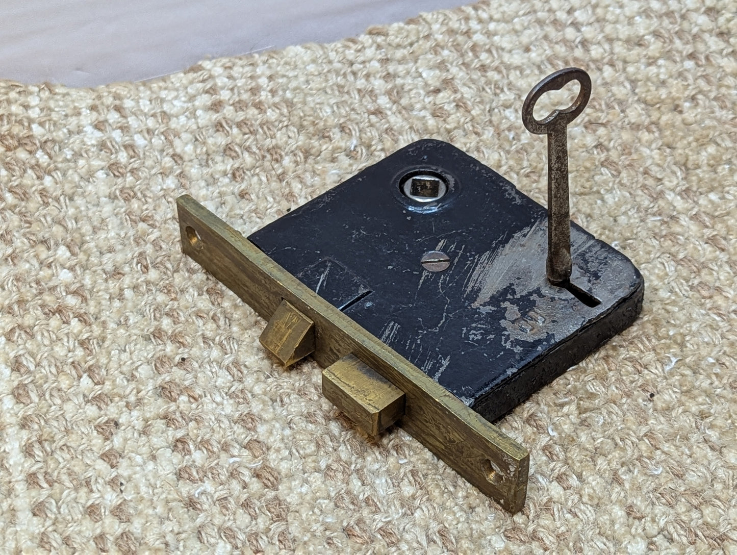 Antique Interior Mortise Lock Door Hardware #25 With Key