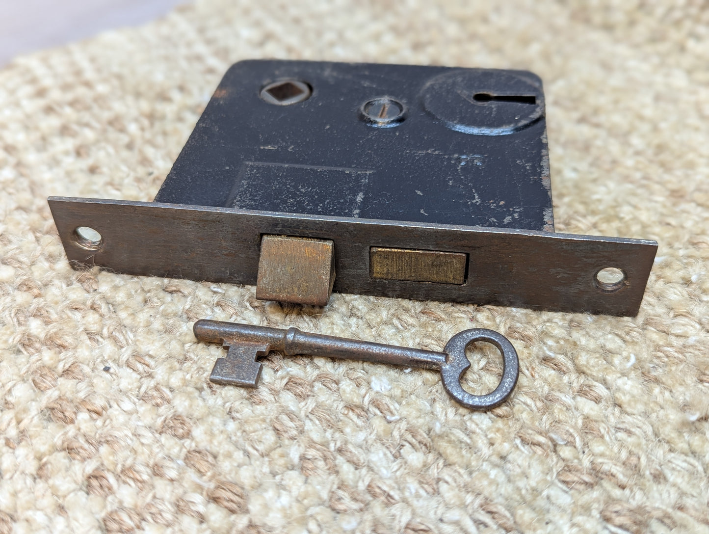 Antique Interior Mortise Lock Door Hardware #Y.2.3 With Key