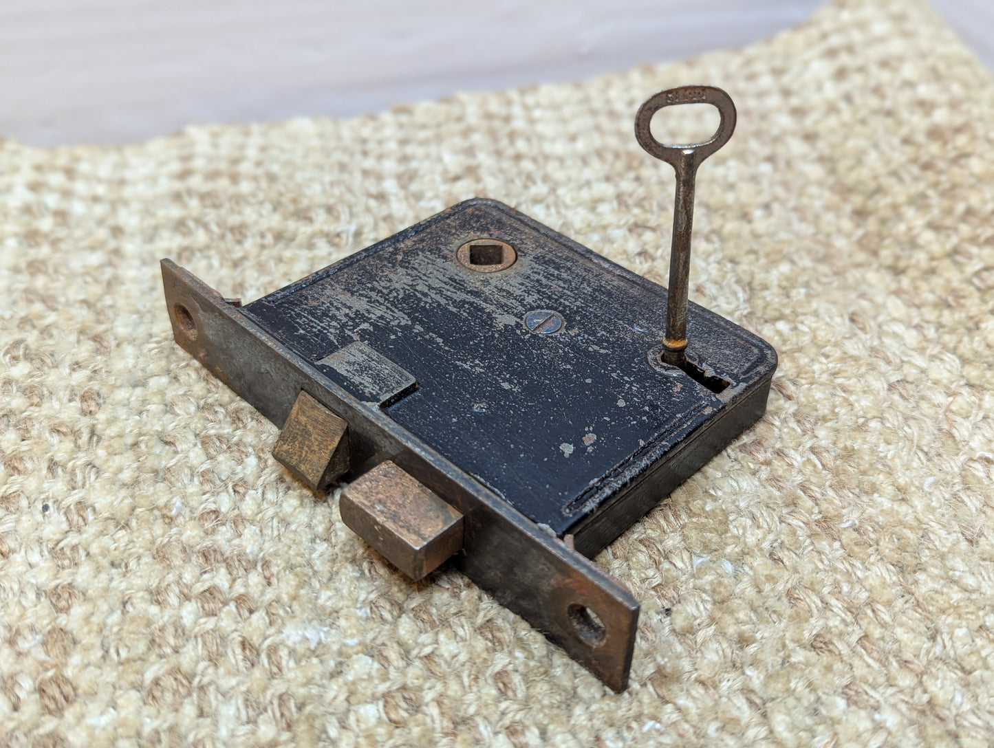 Antique Interior Mortise Lock Door Hardware #1 With Key