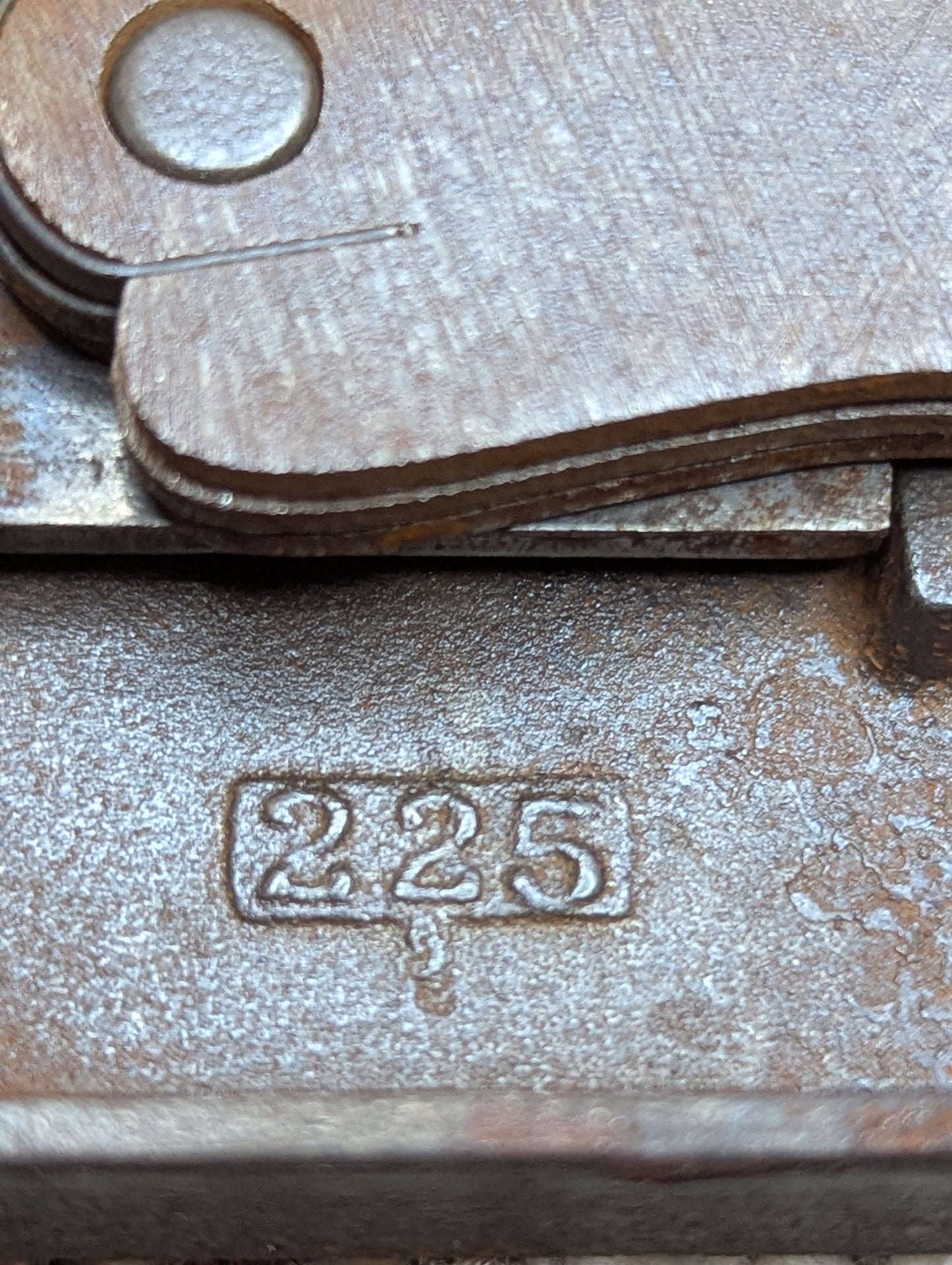 Antique Hopkins & Dickson Mfg. Co Lock #225, Bronze Door Knobs and Rosettes Circa 1879